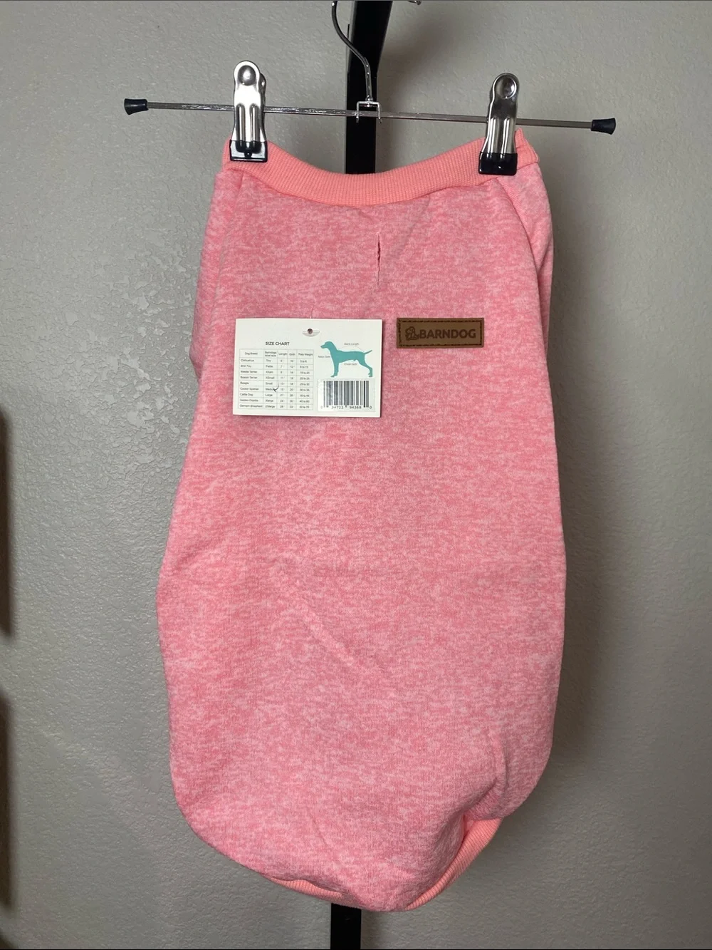 Pink Heather Dog Sweatshirt - Cozy Pet Pullover szM see tag for sizing